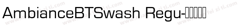 AmbianceBTSwash Regu字体转换
